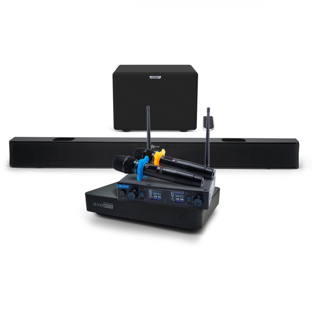 Hi-End караоке-система EVOBOX Premium + EvoSoundBar (саундбар с караоке) в Лыткарино