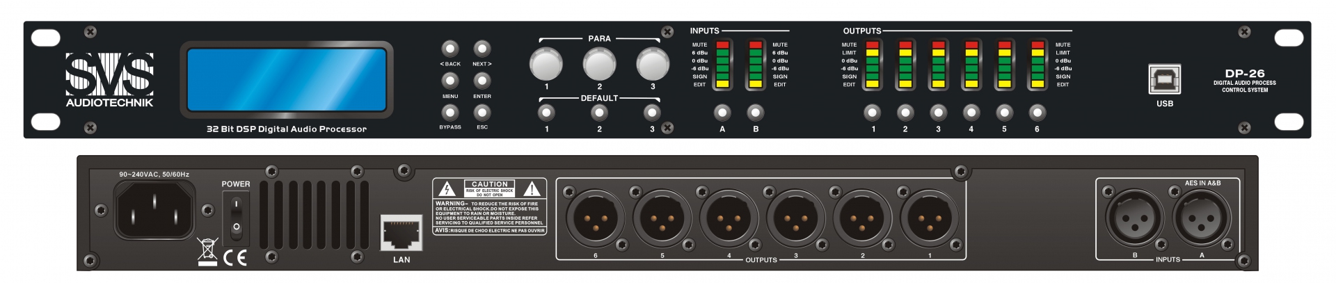SVS Audiotechnik DP-26 Цифровой процессор: 2 входа 6 выходов в Лыткарино