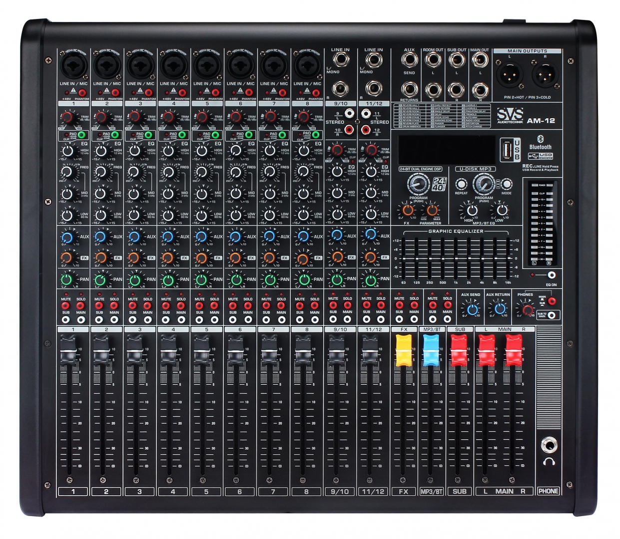 SVS Audiotechnik mixers AM-12 Микшерный пульт аналоговый, 12-канальный в Лыткарино